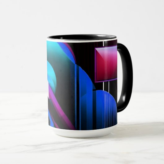 Mug "Pulse géométrique" (Devant droit)