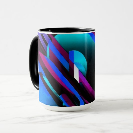 Mug "Pulse géométrique" (Devant gauche)