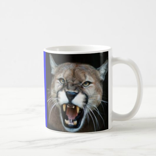 Mug Puma de grondement, puma posé (Droite)