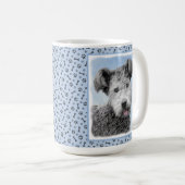Mug Pumi Peinture - Cute Original Chien Art (Devant droit)
