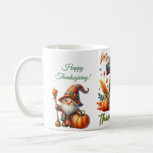 Mug Pumpkin aquarelle automnal rustique de Thanksgivin
