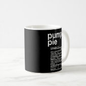 Mug Pumpkin E Nutrition Facts Funny Thanksgiving Chris (Devant droit)