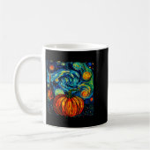 Mug Pumpkin Halloween Starry Night Van Gogh Thanksgivi (Gauche)