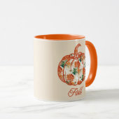 Mug Pumpkin in a Chrysanthemum Pattern (Devant droit)