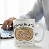 Mug Pumpkin Latte Anatomy Autumn Ingredients