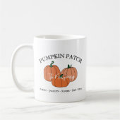 Mug Pumpkin Patch Family or Company Employee Names (Gauche)