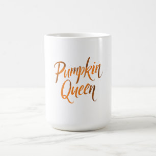 Mug Pumpkin Queen Halloween Sparkle Script Glow T-Shir