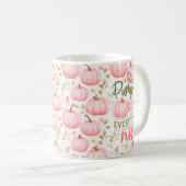 Mug Pumpkin Spice Everything Nice Pink Pattern Fall (Devant droit)