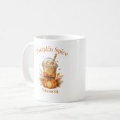 Mug Pumpkin Spice Season Fall Autumn Coquette Bow (Devant gauche)