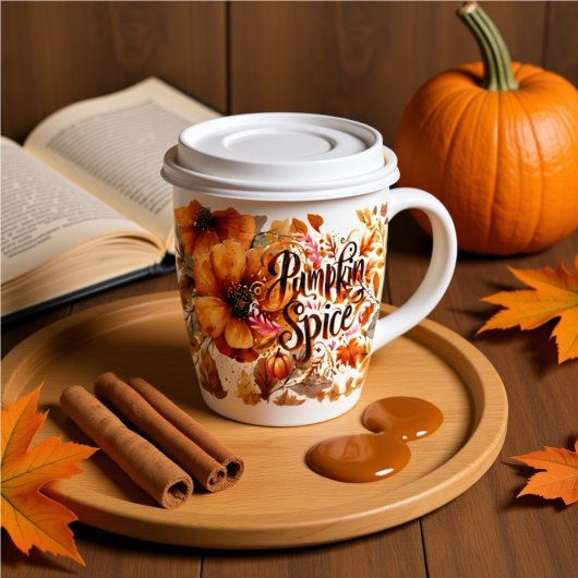 Mug Pumpkin Spice Whimsical Thanksgiving