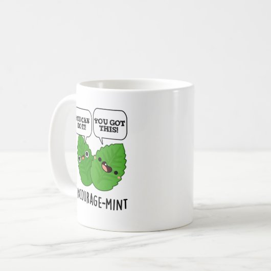 Mug Pun à menthe positif (Devant gauche)