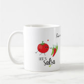 Mug Pun alimentaire de Salsa Dancing Tomato et Chillie (Gauche)