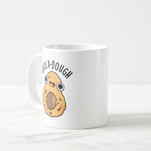 Mug Pun Avoca-pâte drôle Avocado amusant (Devant gauche)