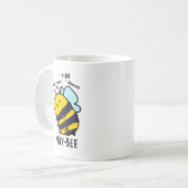 Mug Pun d'abeille à l'insecte drôle d'abeille (Devant gauche)