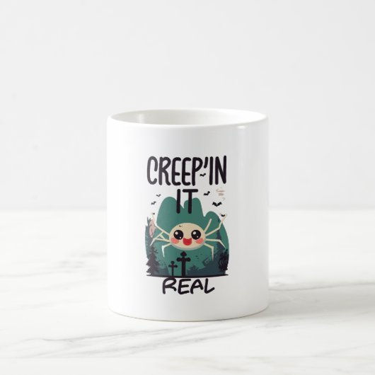 Mug Pun d'araignée de Halloween Kawaii (Centre)