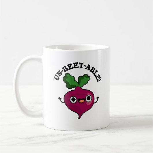 Mug Pun de betterave végétale mignonne non-perruquable (Gauche)