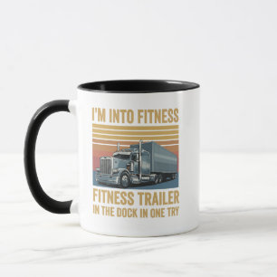 Mug Pun de camionneur drôle fitness remorque entière d
