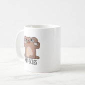 Mug Pun de chien animal drôle à taille de mouton (Devant gauche)