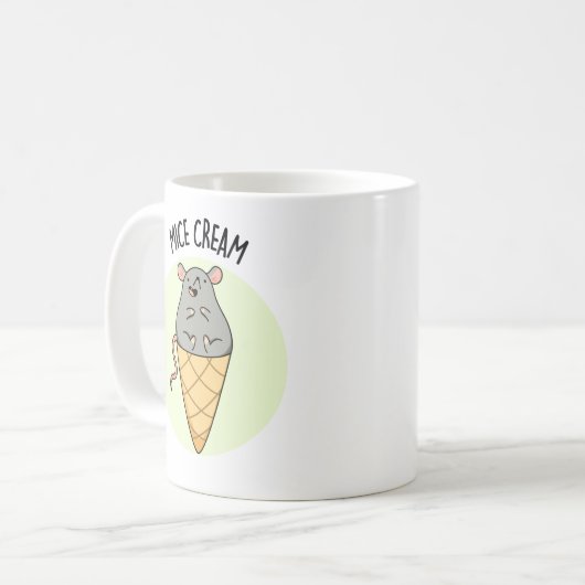 Mug Pun de crème glacée amusant (Devant gauche)