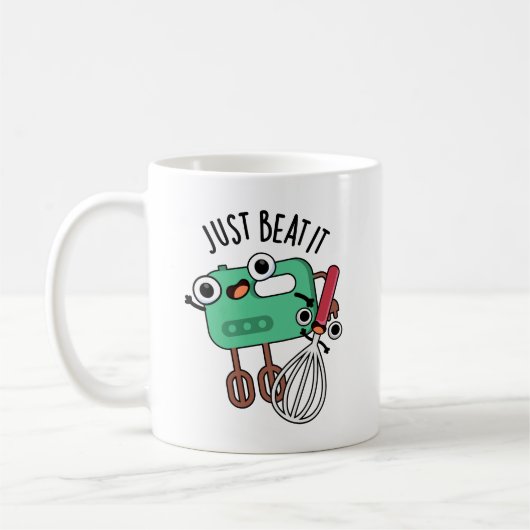 Mug Pun de cuisson drôle, il suffit de battre (Gauche)