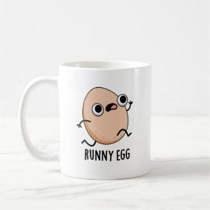 Mug Pun de nourriture amusant à l'oeuf de Runny