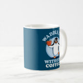 Mug Pun de pingouin | Je fais sans café (Devant droit)