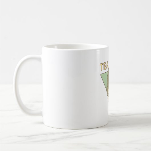 Mug Pun de thé de dinosaure mignon Rex Trex (Gauche)