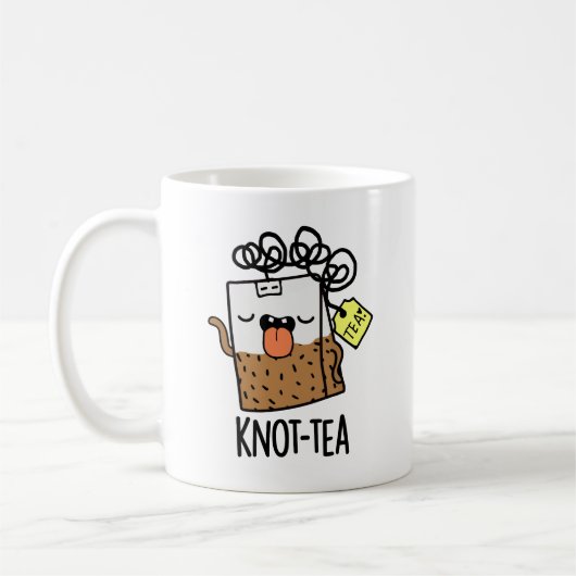Mug Pun de thé Knot-tea drôle  (Gauche)