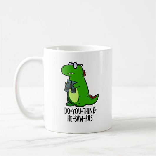 Mug Pun Dinosaure Dinosaure Drôle (Gauche)