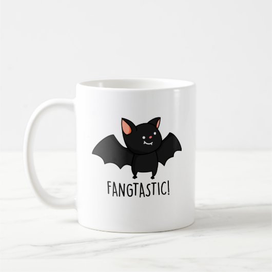 Mug Pun Halloween drôle Fangtastique (Gauche)