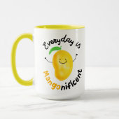 Mug Pun Mango Positif - Chaque jour est Mangonificent (Gauche)