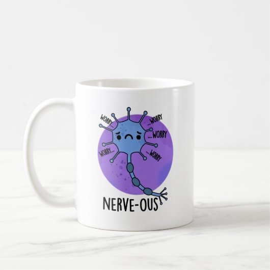 Mug Pun nerveux nerveux drôle et nerveux (Gauche)