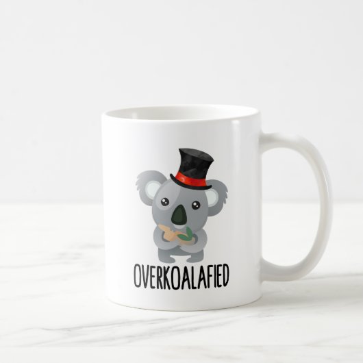 Mug Pun surkoalaaaed Cute Koala en haut Chapeau Overko (Droite)