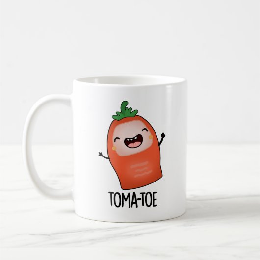 Mug Pun tomate amusant (Gauche)
