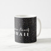 Mug Punalu'u Beach Hawaii - Photo de plage de sable no (Devant droit)