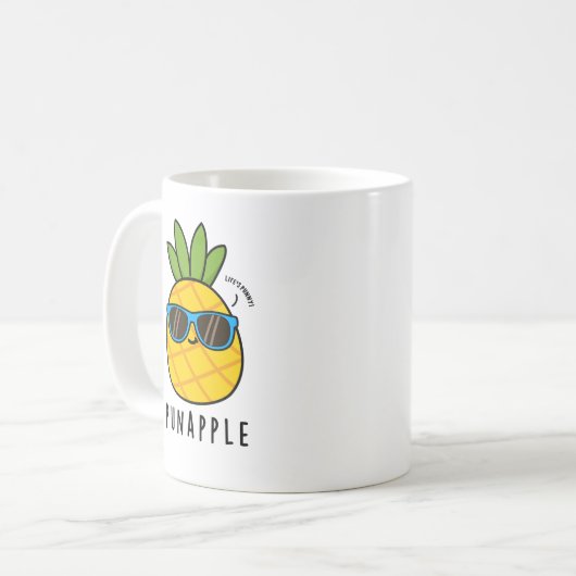 Mug Punappy Funny Fruit Pun d'ananas (Devant gauche)