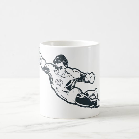 Mug Punches de lanterne verte BW (Centre)