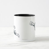 Mug Punches de lanterne verte BW (Centre)