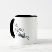 Mug Punches de lanterne verte BW (Devant gauche)