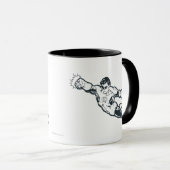 Mug Punches de lanterne verte BW (Devant droit)