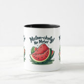 Mug Punition de pastèque drôle "Plus de mélancolie du (Centre)