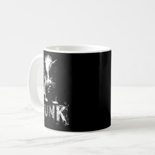 Mug Punk Kitten Cat With Mohawk Nge Gothic Design  (Devant gauche)