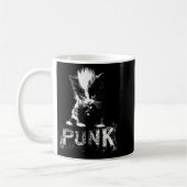 Mug Punk Kitten Cat With Mohawk Nge Gothic Design  (Gauche)