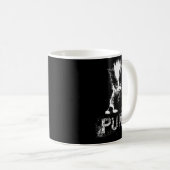 Mug Punk Kitten Cat With Mohawk Nge Gothic Design (Devant droit)