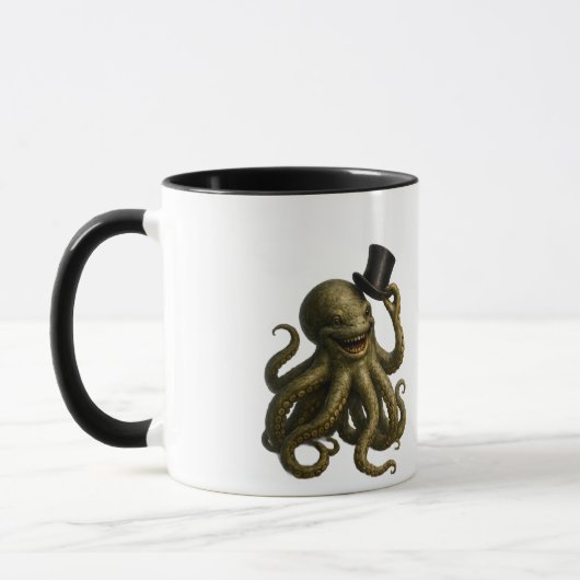 Mug Punk octopus tipping dapper steampunk octopus tipp (Gauche)