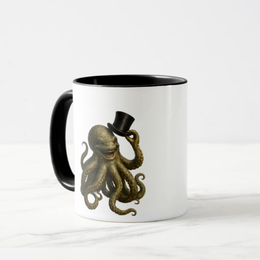 Mug Punk octopus tipping dapper steampunk octopus tipp (Devant gauche)