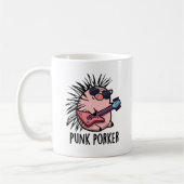 Mug Punk Porker Funny Punk Rocker Pig Pun (Gauche)