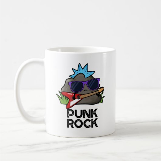 Mug Punk Rock Musique Drôle de jeu de mots (Gauche)