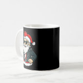 Mug Punk Rock Santa Claus Emo Christmas Rocker Pajamas (Devant gauche)