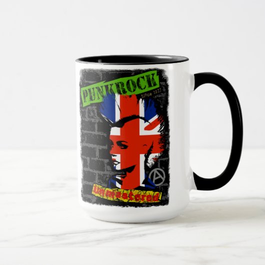 Mug Punkrock - union jack Mohawk (Droite)